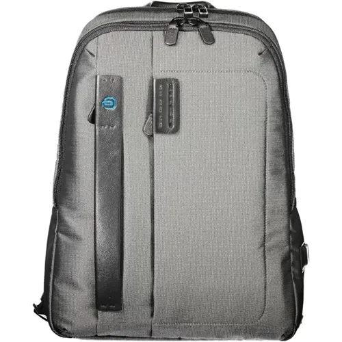 Grey Polyester Backpack | Stylish Model , unisex, Sizes: ONE SIZE - Piquadro - Modalova