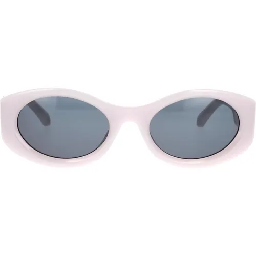 Fashionable Oval Sunglasses Gogolen 10142 , female, Sizes: 55 MM - Ambush - Modalova