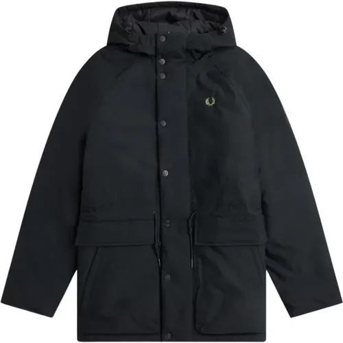 Hooded Jacket , male, Sizes: 2XL, S, M - Fred Perry - Modalova