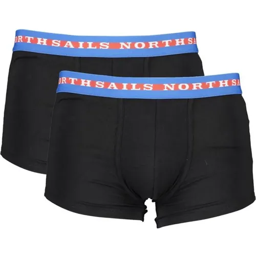 Baumwoll-Boxershorts mit zweifarbigem elastischem Bund , Herren, Größe: 2XL - North Sails - Modalova
