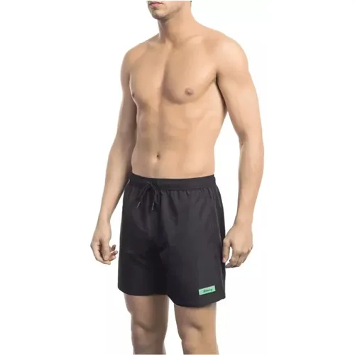 Elegante Schwarze Logo Badeshorts , Herren, Größe: M - Bikkembergs - Modalova