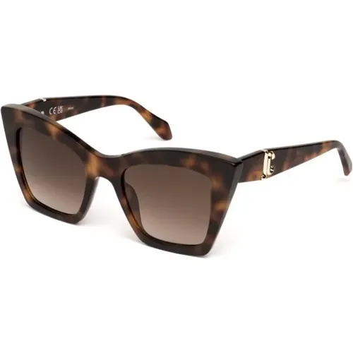 Havana Acetate Sunglasses Gradient Lenses , female, Sizes: 52 MM - Just Cavalli - Modalova