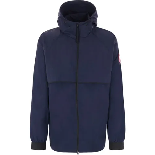 Blaue Windjacke mit Arktischem Patch - Canada Goose - Modalova