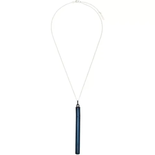 Coole Sterling Silber Halskette Metallic Blau - Ambush - Modalova