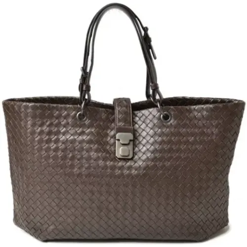 Pre-owned Leather totes , female, Sizes: ONE SIZE - Bottega Veneta Vintage - Modalova