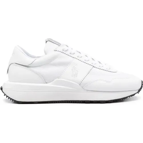 Leather Casual Trainers , female, Sizes: 3 UK, 0 UK, 1 UK, 2 UK - Polo Ralph Lauren - Modalova