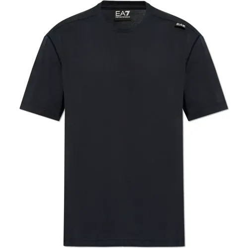 T-Shirt mit Logo , Herren, Größe: 2XL - Emporio Armani EA7 - Modalova