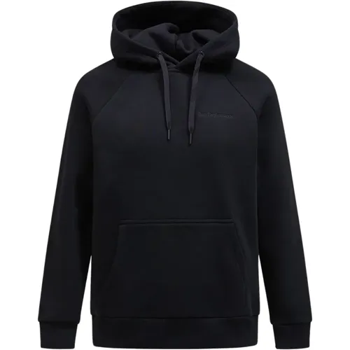 Original Small Logo Hoodie , Herren, Größe: XL - Peak Performance - Modalova