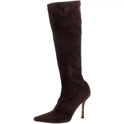 Pre-owned Suede boots , female, Sizes: 5 1/2 UK - Jimmy Choo Pre-owned - Modalova
