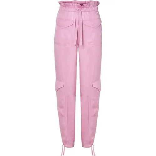 Rosa Hose mit Seitentaschen , Damen, Größe: XS - Ganni - Modalova