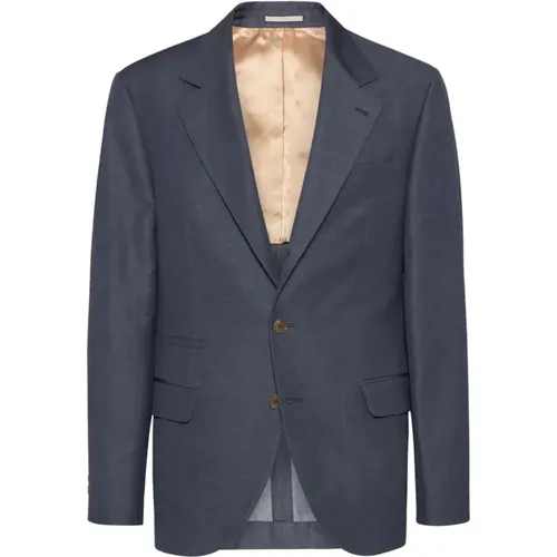 Elegant Grey Jackets , male, Sizes: M, L, XL - BRUNELLO CUCINELLI - Modalova