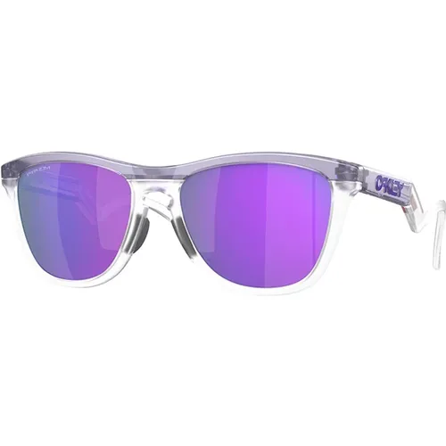 Frogskins Hybrid Sonnenbrille Prizm Violet , Herren, Größe: 55 MM - Oakley - Modalova