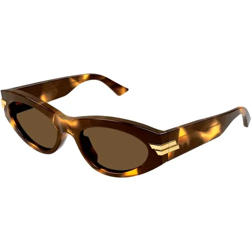 Stylische Sonnenbrille Bv1189S Farbe 005 , Damen, Größe: 53 MM - Bottega Veneta - Modalova