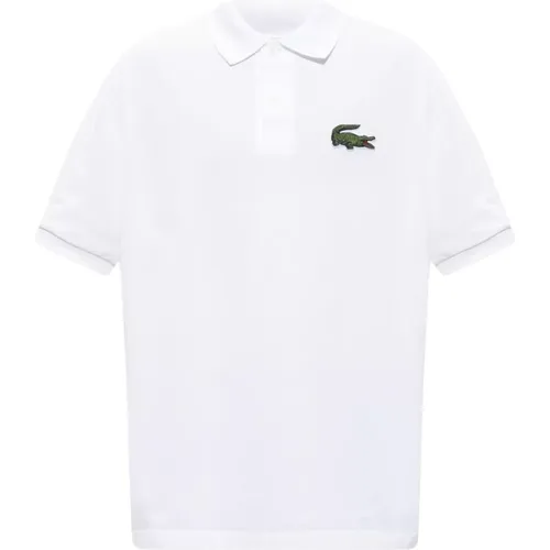 Logo Polo Shirt, Cotton Short Sleeve Design , male, Sizes: M, S, XS - Lacoste - Modalova