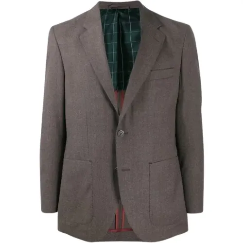 Flannel Blazer , male, Sizes: 2XL, 3XL, XL - Hackett - Modalova