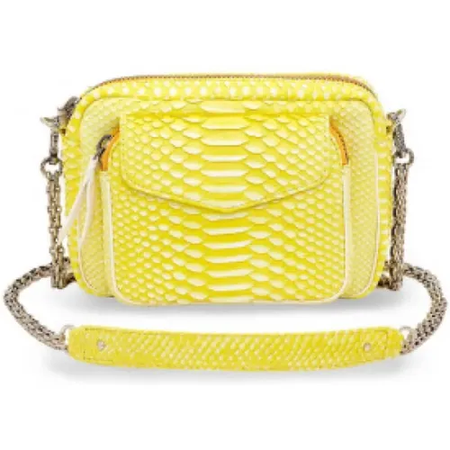 Sac Charly Python Bag , female, Sizes: ONE SIZE - Claris Virot - Modalova