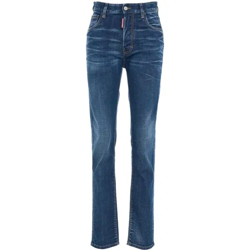Gewaschene Jeans mit Logo-Details - Dsquared2 - Modalova