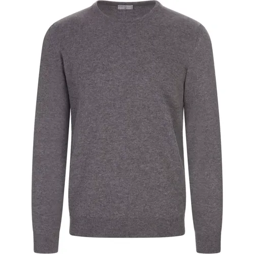 Sweaters Grey , male, Sizes: 3XL, 2XL, XL, 4XL, M - Fedeli - Modalova