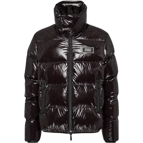 Ultra leichte Nylon Ripstop Daunenjacke , Herren, Größe: L - Dsquared2 - Modalova