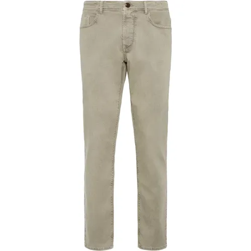 Stretch Baumwolle/Tencel Jeans , Herren, Größe: W38 - Boggi Milano - Modalova