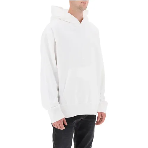 Hoodie mit gesticktem Logo aus Baumwollfrottee , Herren, Größe: S - Diesel - Modalova