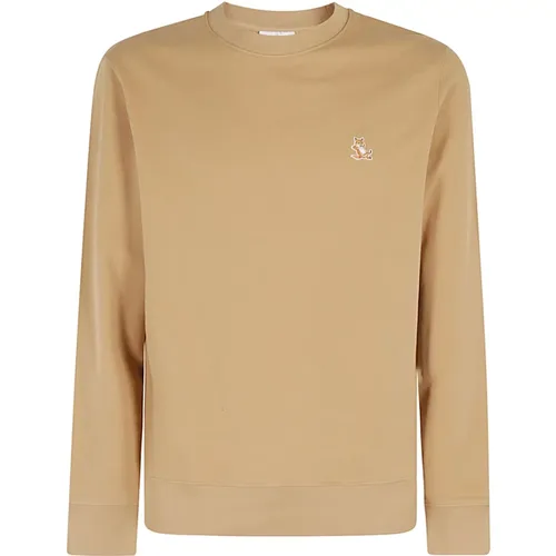 Regular Sweatshirt with Chillax Patch , male, Sizes: M, L - Maison Kitsuné - Modalova