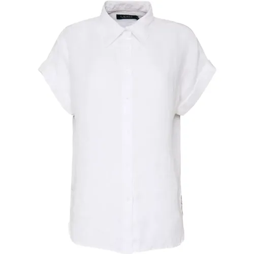Linen French Collar Shirt , female, Sizes: S, XS - Ralph Lauren - Modalova
