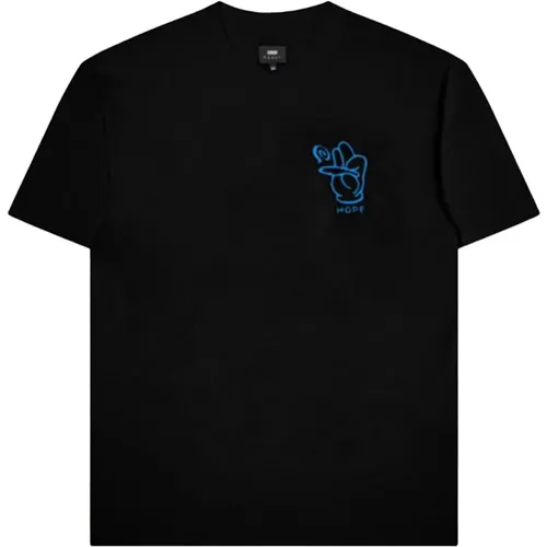 Logo Brust T-Shirt , Herren, Größe: M - Edwin - Modalova