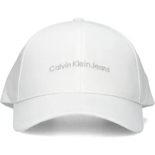 Weiße Institutionelle Kappe Stilvolles Accessoire , Damen, Größe: ONE Size - Calvin Klein - Modalova