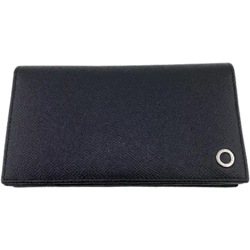 Pre-owned Leather wallets , male, Sizes: ONE SIZE - Bvlgari Vintage - Modalova