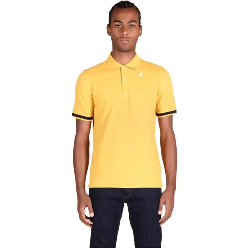 Cotton Polo Shirt , male, Sizes: M, 2XL, 3XL, XL, L - K-way - Modalova