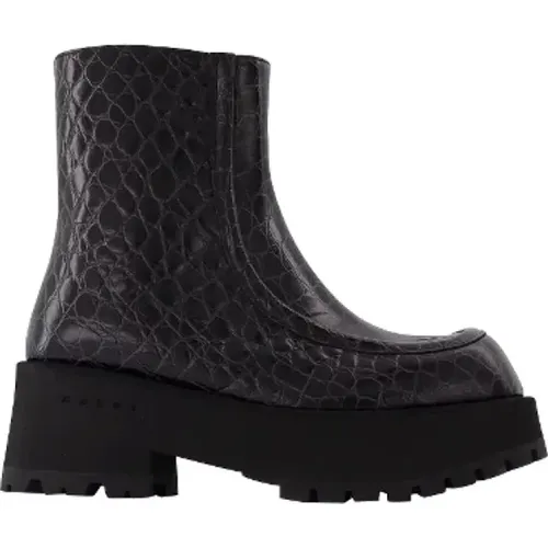 Leather boots , female, Sizes: 7 UK - Marni - Modalova