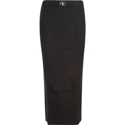Denim Skirt , female, Sizes: S, XS, M - Calvin Klein Jeans - Modalova