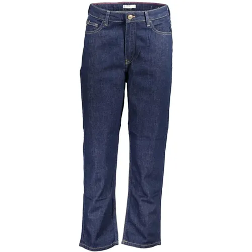 Cotton Classic Straight Jeans , female, Sizes: W31 L30, W32 L30, W28 L30, W25 L30, W29 L30, W27 L30 - Tommy Hilfiger - Modalova