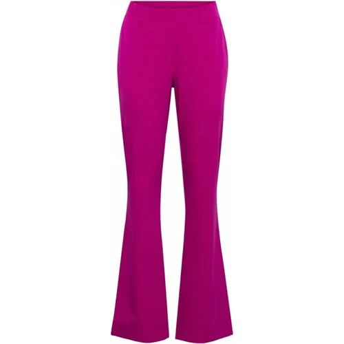 Flare Pants with Pockets in Fuchsia , female, Sizes: XL, S - &Co Woman - Modalova