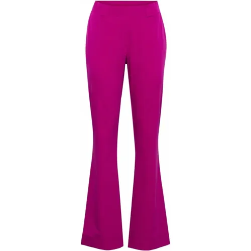 Flare Pants with Pockets in Fuchsia , female, Sizes: XL, S, M - &Co Woman - Modalova