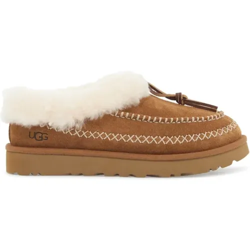 Wildleder Alpine Mules mit Schaffellkragen , Damen, Größe: 38 EU - Ugg - Modalova