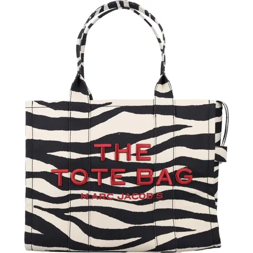 Zebra Canvas Tote Bag , female, Sizes: ONE SIZE - Marc Jacobs - Modalova