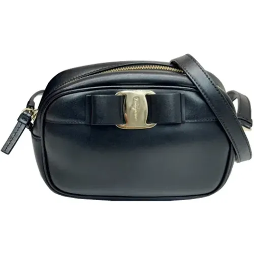 Pre-owned Leather shoulder-bags , female, Sizes: ONE SIZE - Salvatore Ferragamo Pre-owned - Modalova