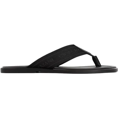 Polyester Sandalen Schwarz K001 Nero - Giorgio Armani - Modalova