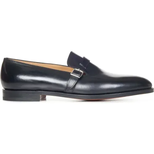 Schwarze flache Schuhe mit Palladium-Finish - John Lobb - Modalova