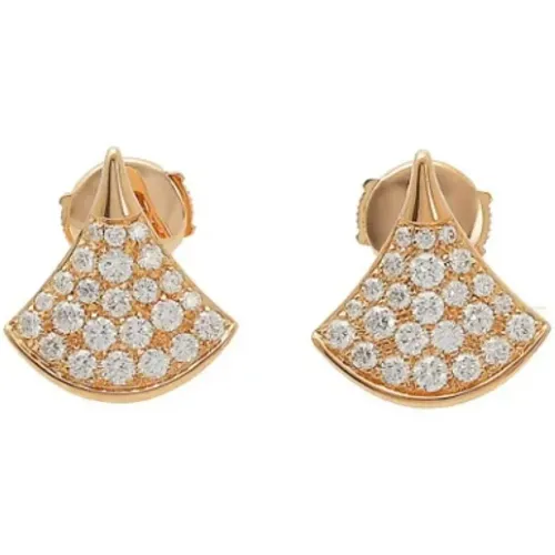 Pre-owned Rose Gold earrings , female, Sizes: ONE SIZE - Bvlgari Vintage - Modalova