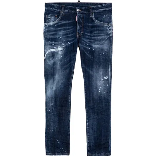 Slim Fit Denim Jeans , Herren, Größe: S - Dsquared2 - Modalova