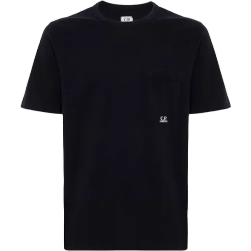 Italienisches Jersey Taschen T-Shirt , Herren, Größe: L - C.P. Company - Modalova
