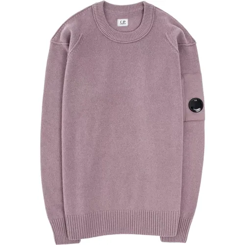 Eco Lambswool Crew Neck Strick , Herren, Größe: L - C.P. Company - Modalova