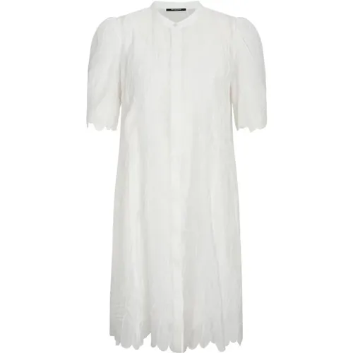 Feminine Shirt Dress with Embroidered Details , female, Sizes: L, XS, S, XL, M - Bruuns Bazaar - Modalova