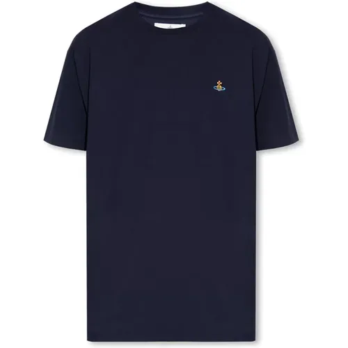 T-Shirt mit Logo , Herren, Größe: L - Vivienne Westwood - Modalova