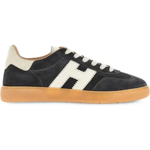 Coole Sneakers Grau Retro Stil , Herren, Größe: 41 1/2 EU - Hogan - Modalova