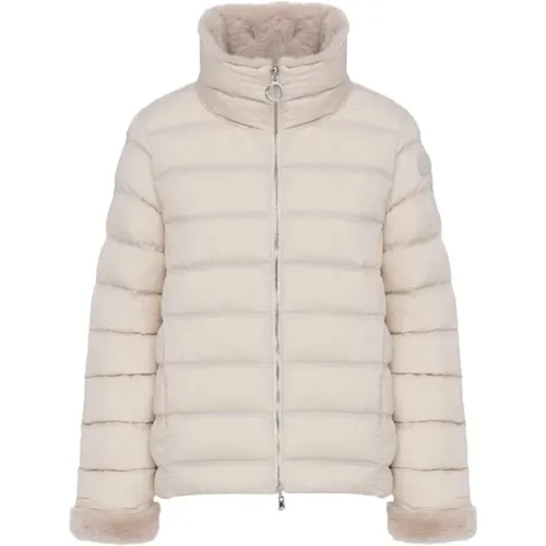 Reversible faux fur and shimmering fabric coat , female, Sizes: XS, 2XS, S, M - Colmar - Modalova