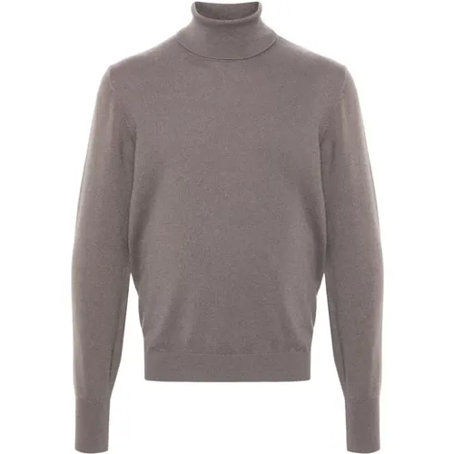 Luxuriöser Brauner Kaschmir-Strickpullover , Herren, Größe: 2XL - Drumohr - Modalova